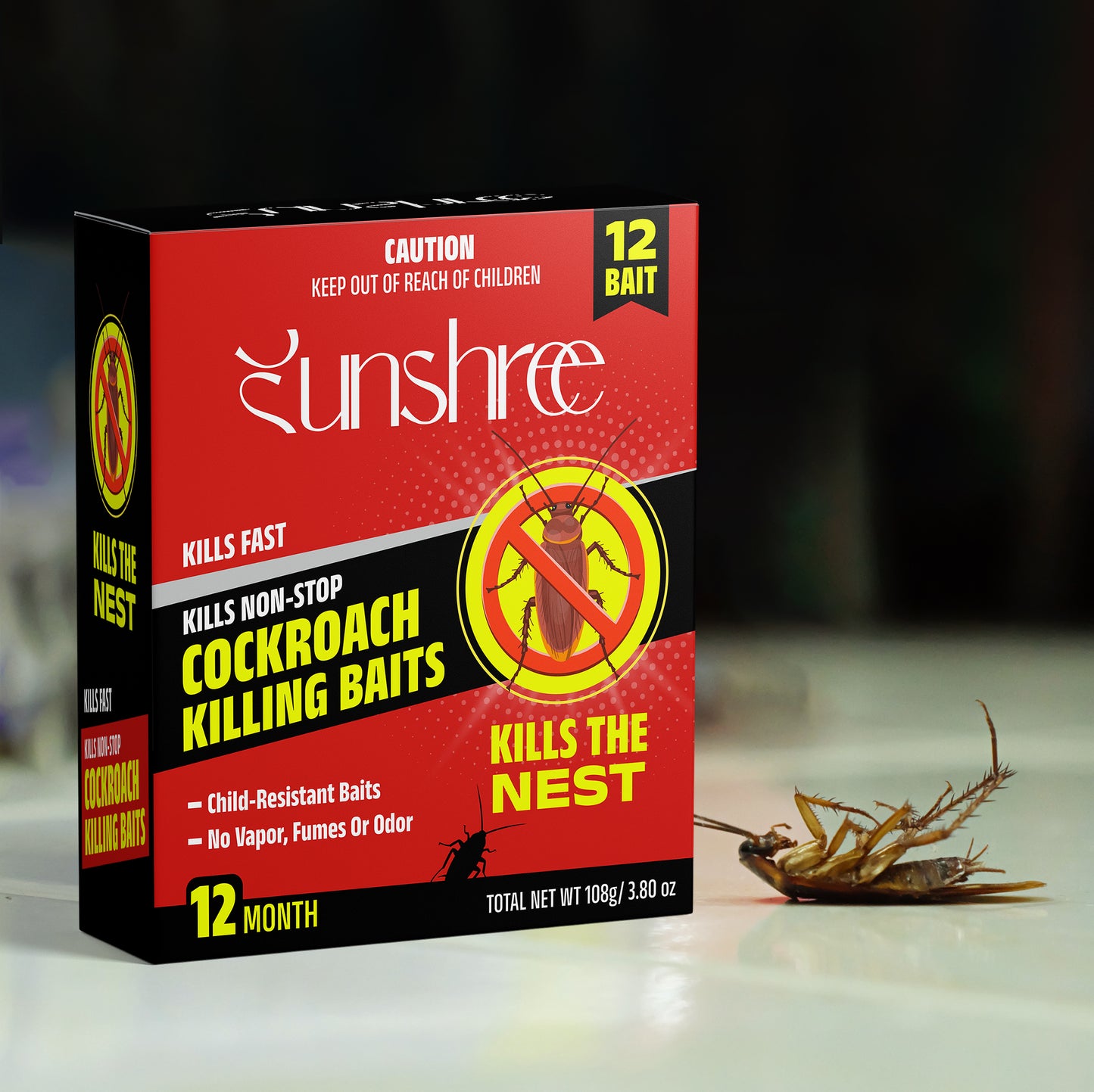Cockroach killer gel for home strong Natural Cockroach Killer for Kitchens, Bathrooms, and Cabinets, Eco-Friendly Home Remedy for Indoor & Outdoor Cockroach repellent