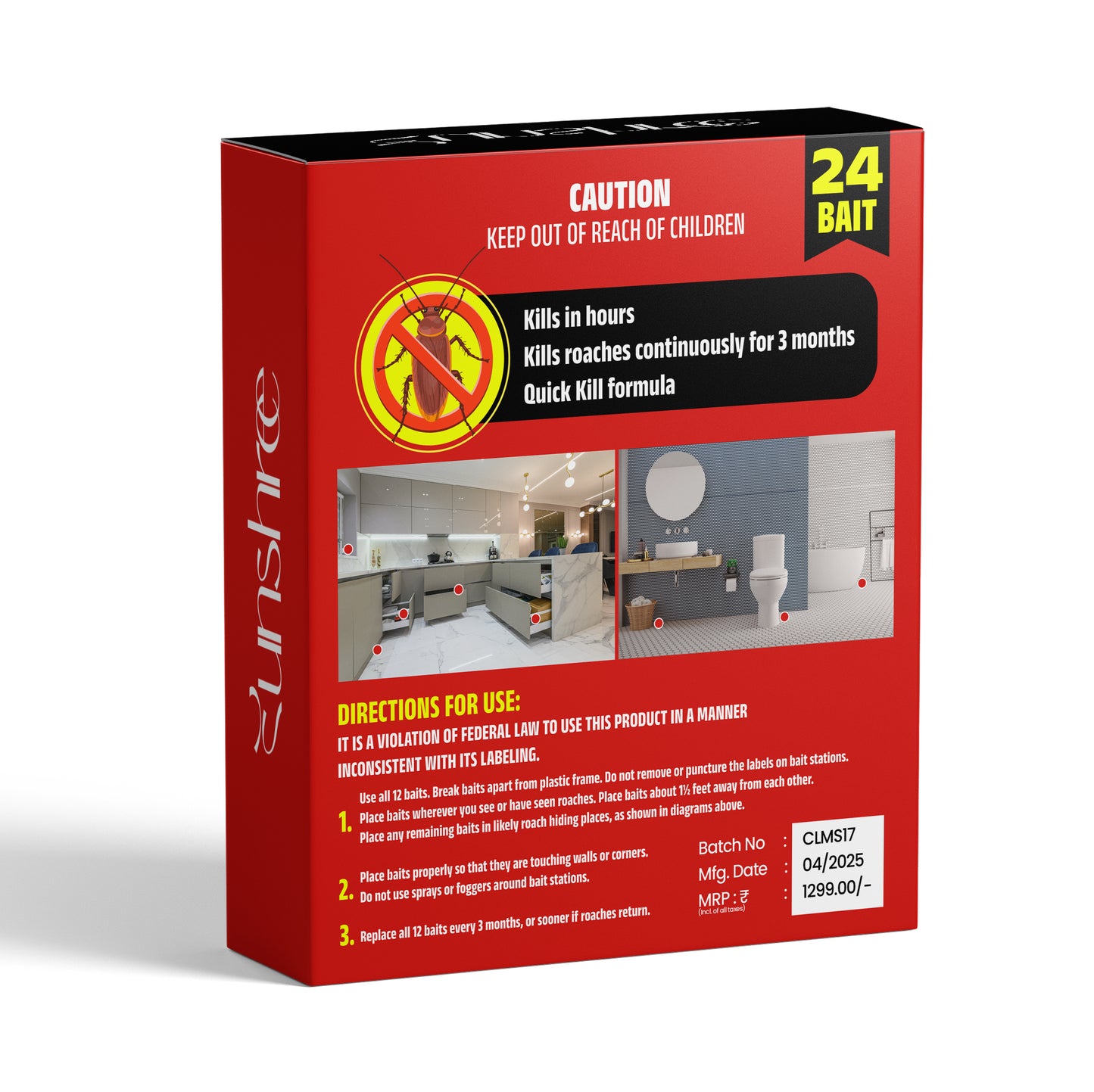 Cockroach killer gel for home strong Natural Cockroach Killer for Kitchens, Bathrooms, and Cabinets, Eco-Friendly Home Remedy for Indoor & Outdoor Cockroach repellent